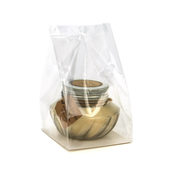 Sac à fond pliant thermoscellable avec insert en papier 10.2x10.2x17.8cm (100 pièces) [FGPBH9]