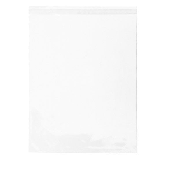Sachet plastique plat grand format 36,7x46,4cm Refermable par Rabat Adhésif (100 pièces) [B14]