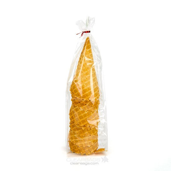 Sachet SOS à fond plat transparence cristalline 8.9x5.7x30.5cm (100 pièces) [FGCC16]