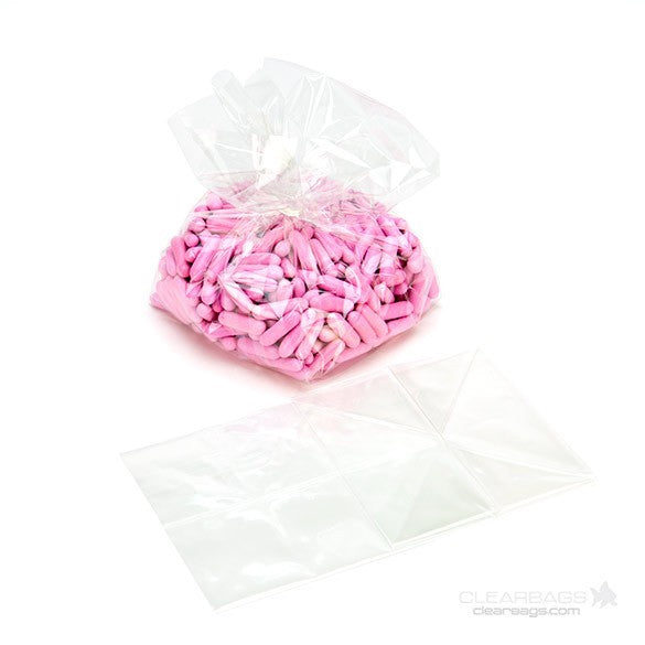 Sachet SOS à fond plat transparence cristalline 10.2x10.2x17.8cm (100 pièces) [FGCC9]