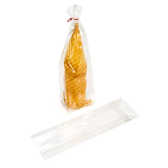 Sachet SOS à fond plat transparence cristalline 8.9x5.7x30.5cm (100 pièces) [FGCC16]