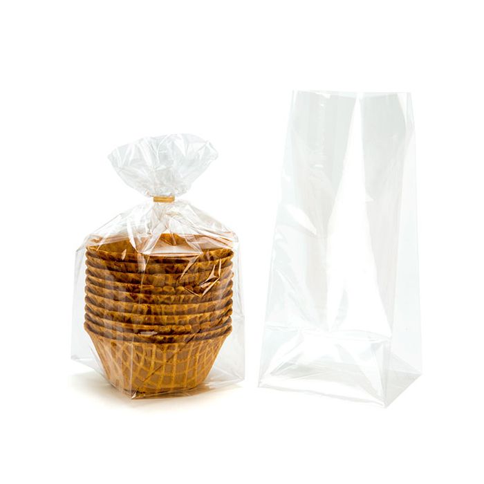 Sachet SOS à fond plat transparence cristalline 10.2x10.2x22.9cm (100 pièces) [FGCC7]