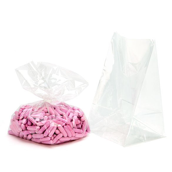 Sachet SOS à fond plat transparence cristalline 10.2x10.2x17.8cm (100 pièces) [FGCC9]