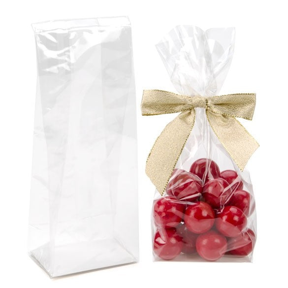 Sachet a soufflet et socle en papier ultra transparent 76x51x203 mm (100 pièces) [FGPBH20]