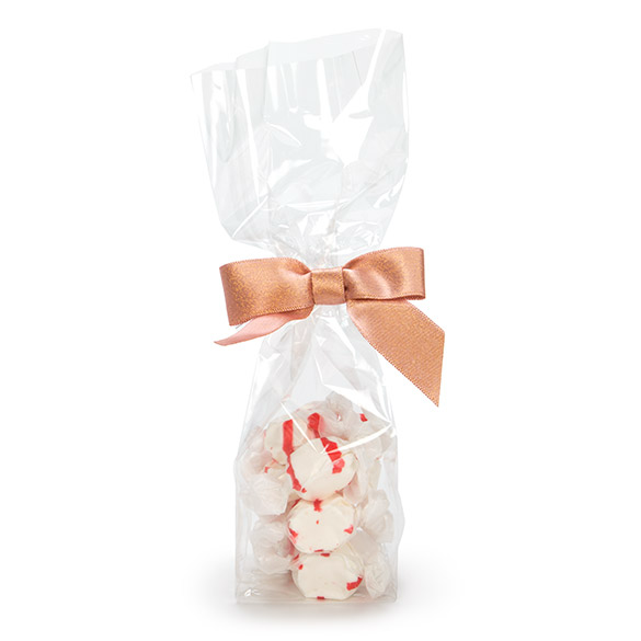 Clear Flat Bottom Gusset Bags 6.7 x 4.8 x 26cm (100 Pieces) [FG13]