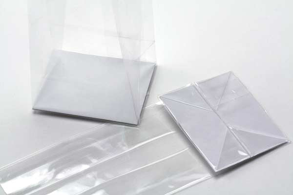 Sachet SOS à fond plat en papier et à transparence cristalline 10x6x20cm (100 pièces) [FGPB4]
