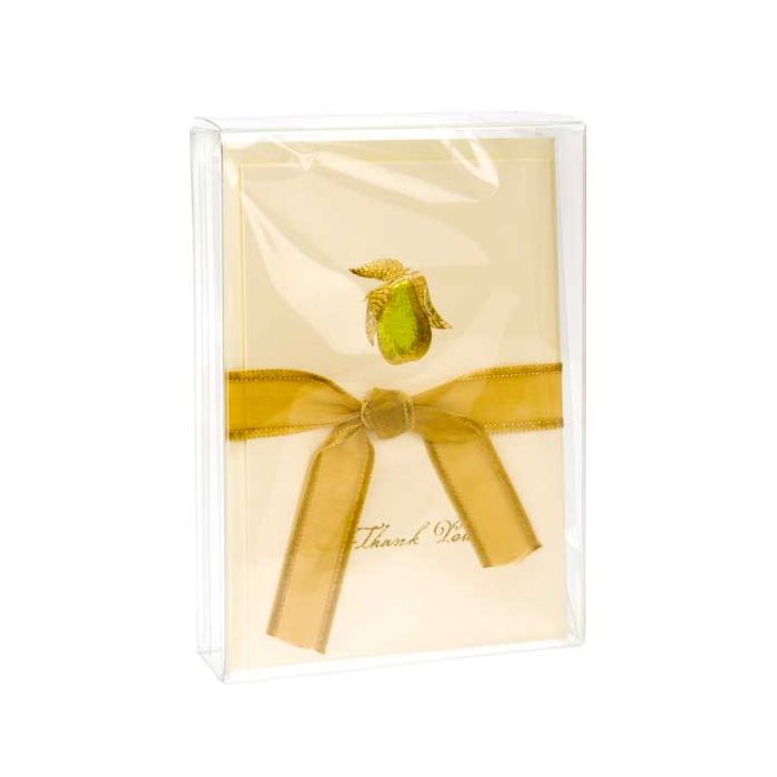 Boites cadeau plastique à transparence cristalline 9.5x2.5x13.2cm (25 pièces) [FPB122]