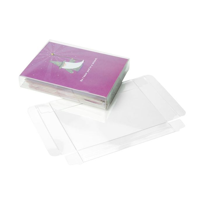 Boites cadeau plastique à transparence cristalline 12.1x2.5x15.7cm (25 pièces) [FPB161]