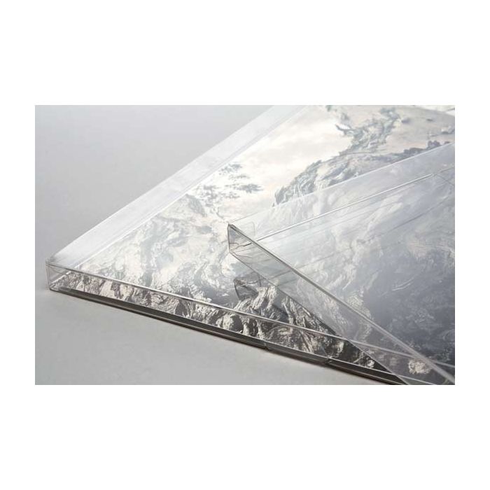 Boites cadeau plastique à transparence cristalline 28.2x1.6x35.8cm (25 pièces) [FPB170]