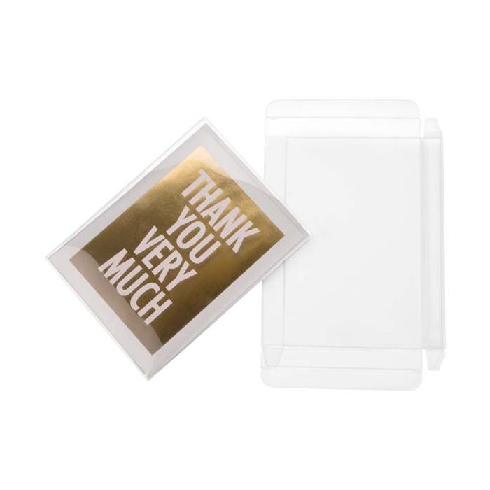 Ballotins transparents pour 12 chocolats 10.2x1.4x13.8cm (25 pièces) [FPB270]