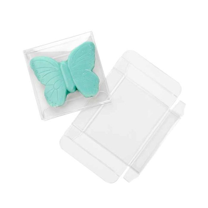 Ballotins transparents pour 4 chocolats 7x1.4x6.8cm (25 pièces) [FPB276]