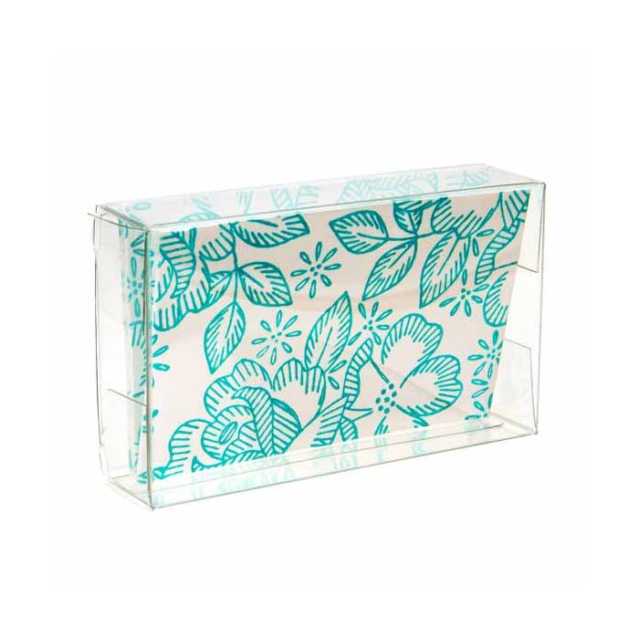 Boites cadeau plastique à transparence cristalline 5.4x2.1x 9.2cm (25 pièces) [FPB36]