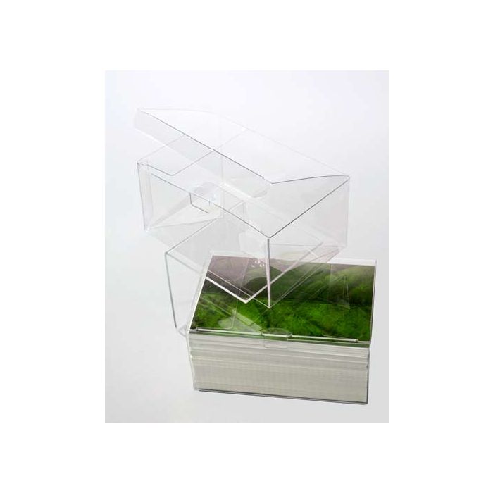 Boites cadeau plastique à transparence cristalline 15.6 x 10.8 x 7.6cm (25 Pièces) [FPLB214]