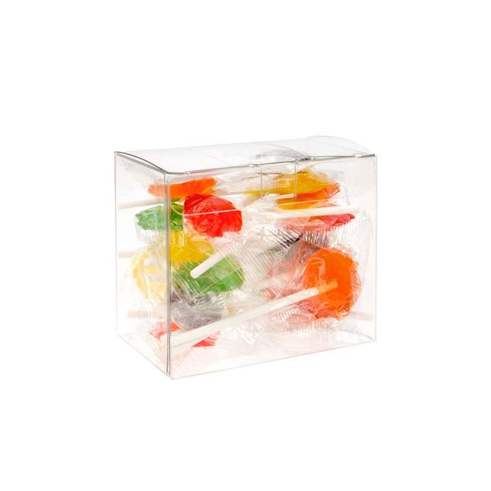 Boites cadeau plastique à transparence cristalline 9.5 x 5.4 x 7.6cm (25 Pièces) [FPLB216]