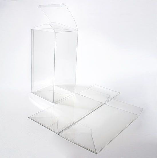 Boites cadeau plastique à transparence cristalline 15.2 x 15.2 x 30.5cm (25 Pièces) [FPLB240]