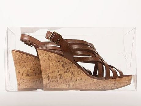 Boites cadeau plastique à transparence cristalline 15.2 x 15.2 x 30.5cm (25 Pièces) [FPLB240]