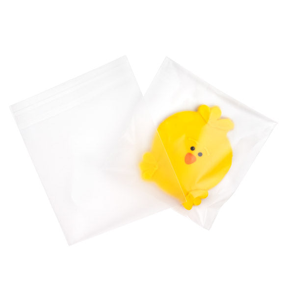 Sachet Plastique glacés 14x14 cm Rabat Adhésif (100 pièces) [B55FXL]