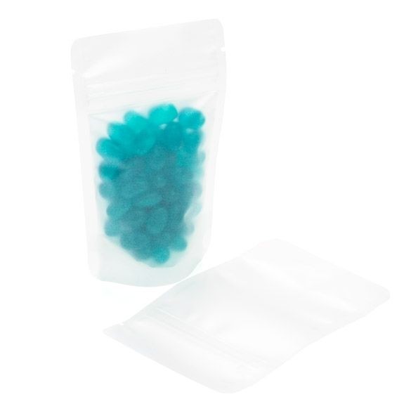 Doypack glacé avec Zip 79x51x130 mm | 28g (100 pièces) [ZBGF1]