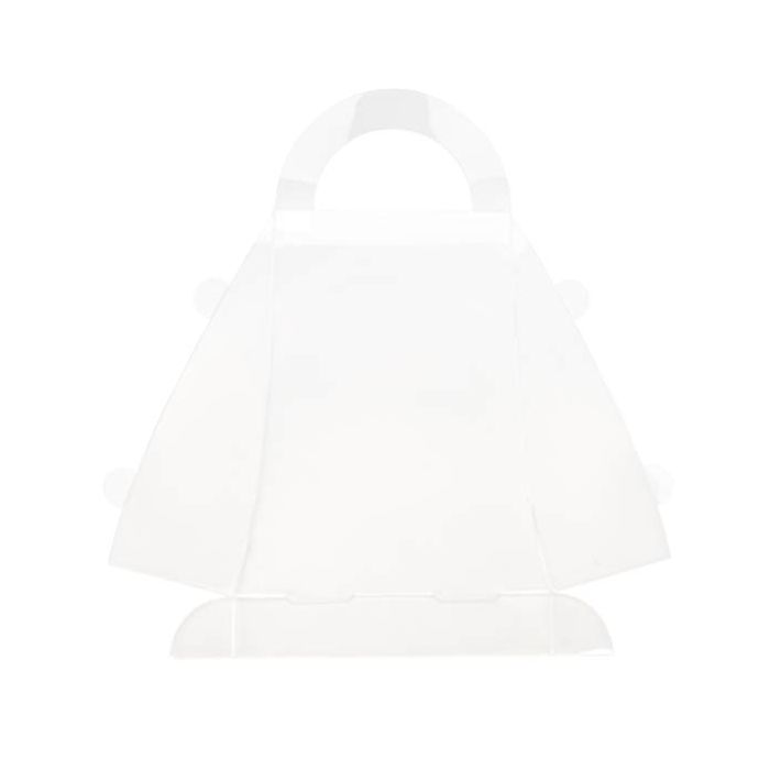 Boite à conformité alimentaire en forme de sac à main 14.8 x 5.9 x 17.6cm (25 Pièces) [FS209]