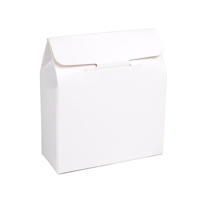 Boite Kraft Blanc Avec fenêtre en forme de cœur 8,9x3,8x10,2 cm (25 pièces) [FS342]