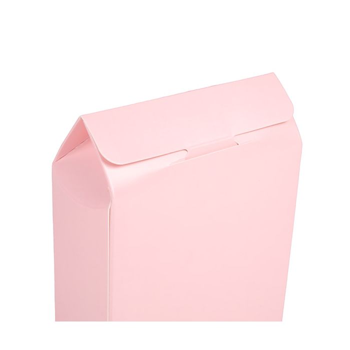 Boite Kraft Rose Avec fenêtre en forme de cœur 10,5x4,4x13,3 cm (25 pièces) [FS350]