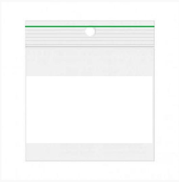 Grip Seal Bags with Write-on-Panel/Hang Hole 13x20cm PE 50 micron Bargain! (1.000 pieces)