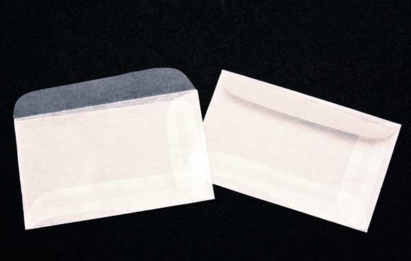 Enveloppe papier cristal 7.5x4.5cm (100 pièces) [G15]