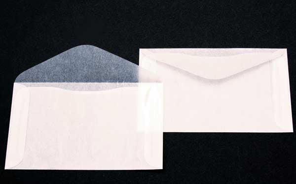 Enveloppe papier cristal 11x6.5cm (100 pièces) [G17]