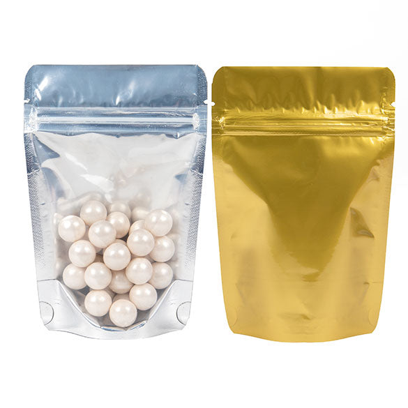 Doypack avec le dos doré 10.2x6x15.2cm | 57g (100 pièces) [ZBGG2]
