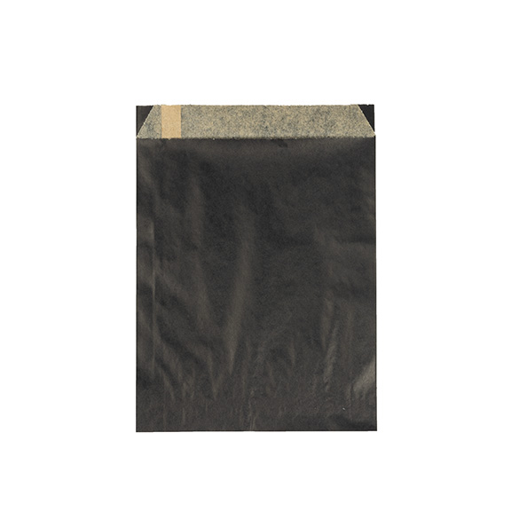 Sacs noirs résistants à la graisse 14x2,9x19,1 cm (100 pcs) [GPB4B]