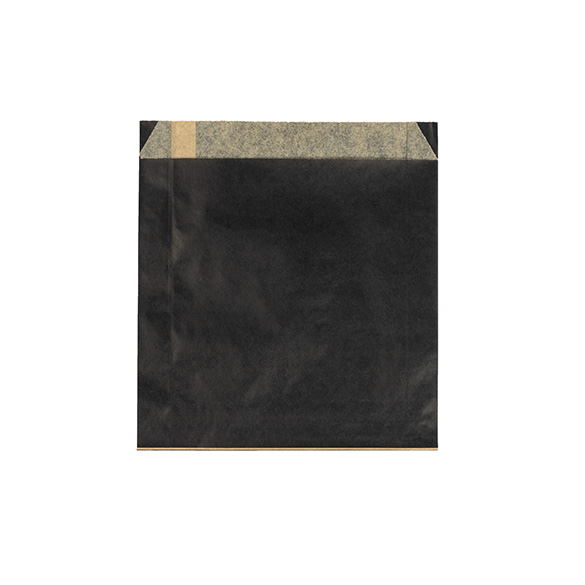 Sacs noirs résistants à la graisse 15,2x2,9x16,5 cm (100 pcs) [GPB5B]