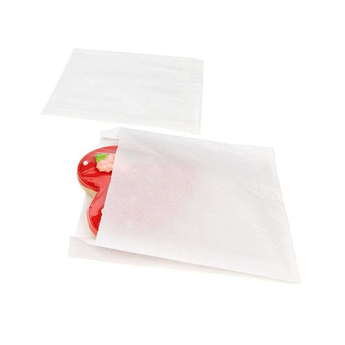 Sachets sulfurisés blancs 15,2x2,9x16,5cm (100 pièces) [GPB5W]