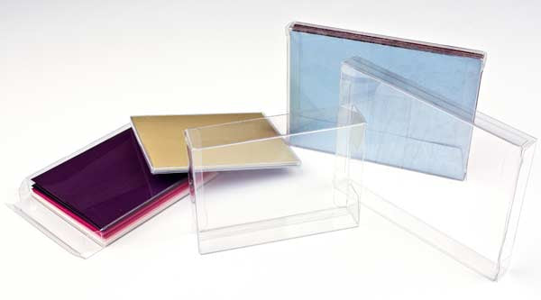 Boites cadeau plastique à transparence cristalline 5.4x1.7x9.2cm (25 Pièces) [FB36]