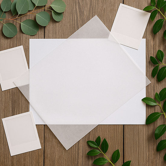 Feuille papier cristal 20.3 x 25.4cm (25 Pièces) [GS8]