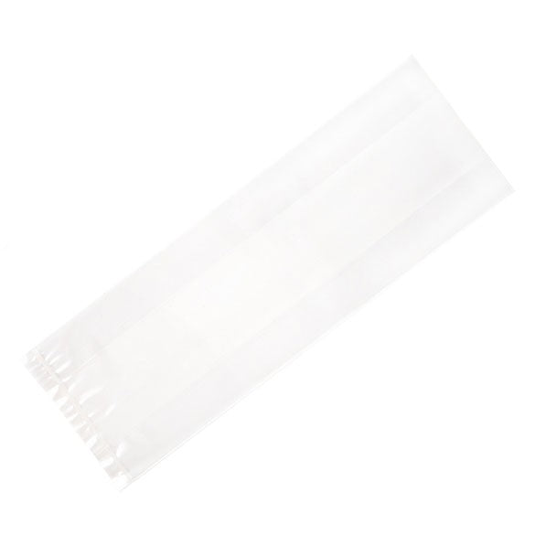 Sac à soufflet transparence cristalline 10.2x5.4x30.5cm (100 pièces) [GB15]