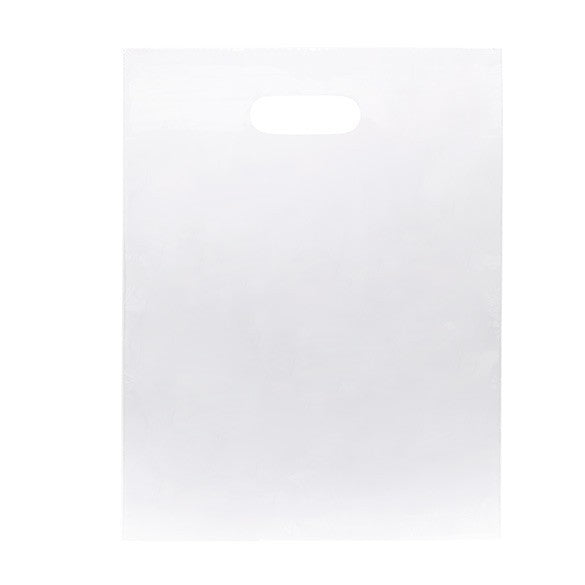 Sac à poignées transparent 60 Microns 30,5x38 cm PE-BD (100 Pièces) [H1215CL1]