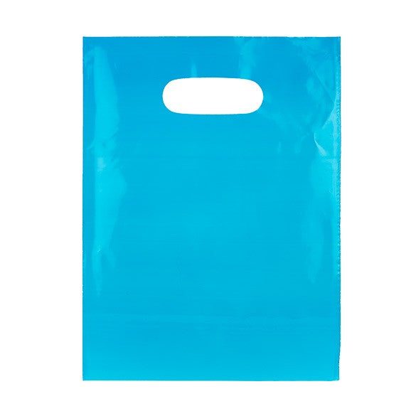 Sachet à poignée bleus 60 Microns 22.9x30.5 cm PE-BD (100 Pièces) [H912BL1]