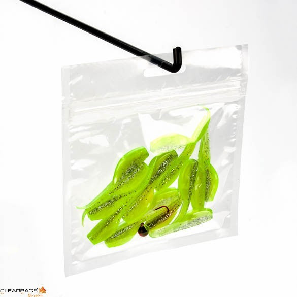Sachet zip avec trou de suspension européen 12.7x10.2cm (100 pièces) [HZB54]