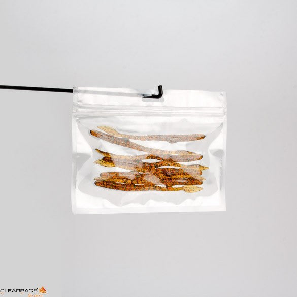 Sachet zip avec trou de suspension européen 20.3x12.7cm (100 pièces) [HZB85]
