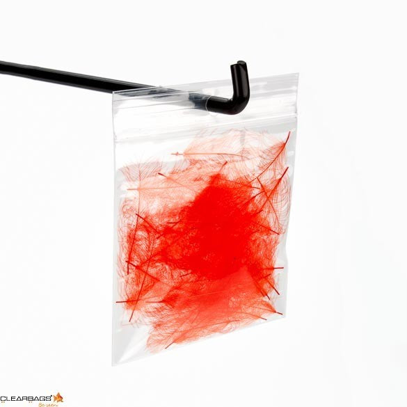 Sachet zip à transparence cristalline avec trou de suspension 7,6x7,6cm (100 pièces) [ZR33]