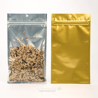 Grip Seal Bags Transparent/Gold 12.7x20.8cm