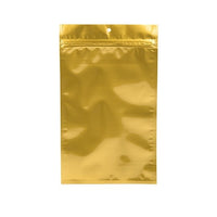 Grip Seal Bags Gold 10x16.5cm Metallised