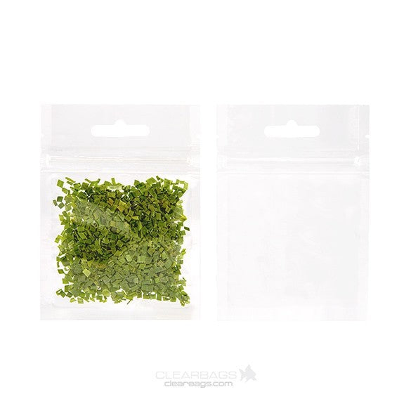 Sachet zip avec trou de suspension européen 7.6x7.6cm (100 pièces) [HZB33]