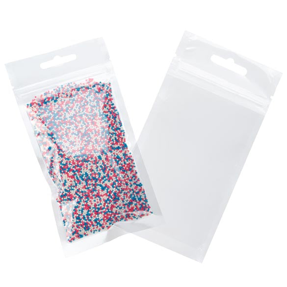 Sachet zip avec trou de suspension européen 7.6x12.7cm (100 pièces) [HZB35]