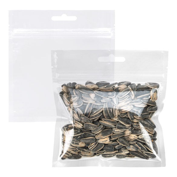 Sachet zip avec trou de suspension européen 12.7x10.2cm (100 pièces) [HZB54]
