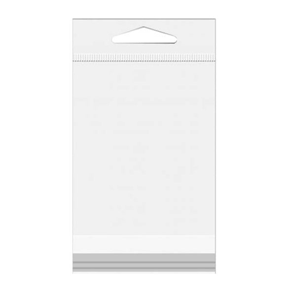 Sachet à trou de suspension refermable à transparence cristalline 21.4x26cm (100 pièces) [HB108]