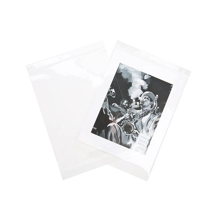 Sachet à trou de suspension refermable à transparence cristalline 29.1x36.2cm (100 pièces) [HB11]