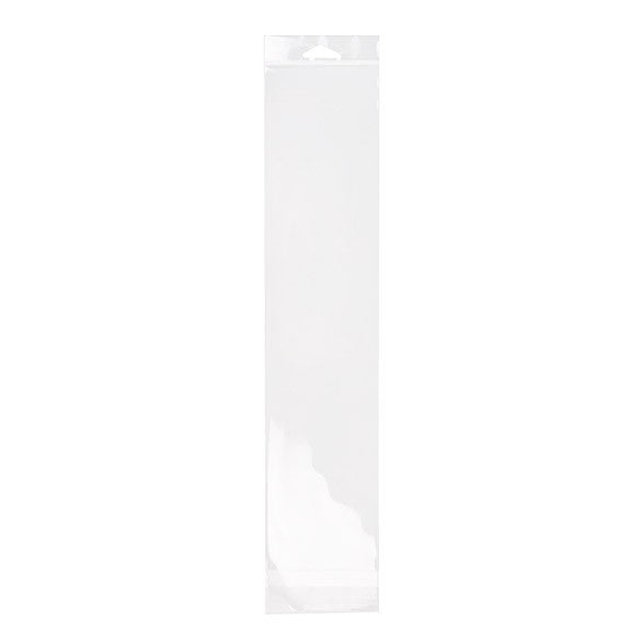 Sachet à trou de suspension refermable à transparence cristalline 8.9x39.4cm (100 pièces) [HB315]