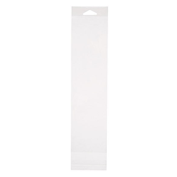 Sachet à trou de suspension refermable à transparence cristalline 9.7x28.4cm (100 pièces) [HB3X11]
