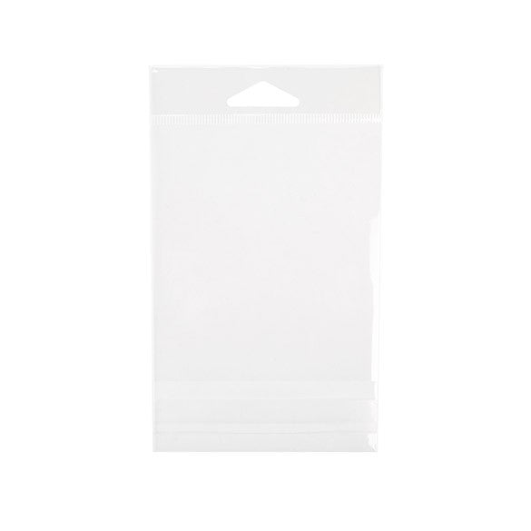 Sachet à trou de suspension refermable à transparence cristalline 9.4x10.6cm (100 pièces) [HB3X4]